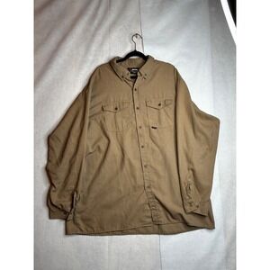 Big Bill FR Protera Flame Resistant‎ Work Shirt Tan HRC 2 Mens Button Down